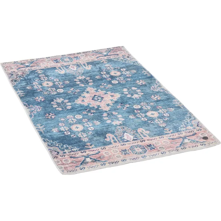 TOM TAILOR HOME Badematte Oriental Bath ONE, Höhe 7 mm, rutschhemmend beschichtet, fußbodenheizungsgeeignet, strapazierfähig, Polyester, rechteckig, Badteppich, Orient-Optik, Vintage Design, waschbar