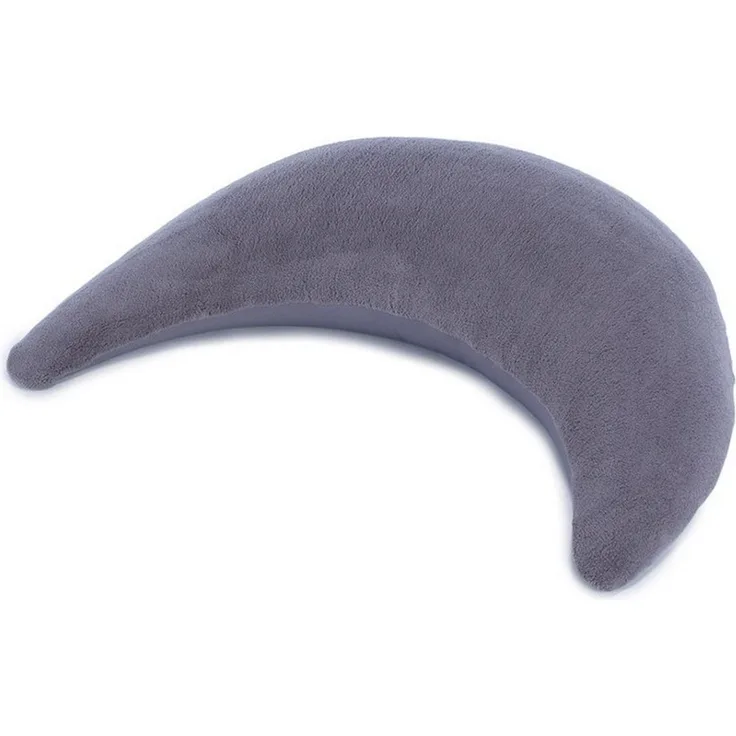 Theraline Plüschmondbezug Bezug für Mondkissen 140x27 cm steingrau