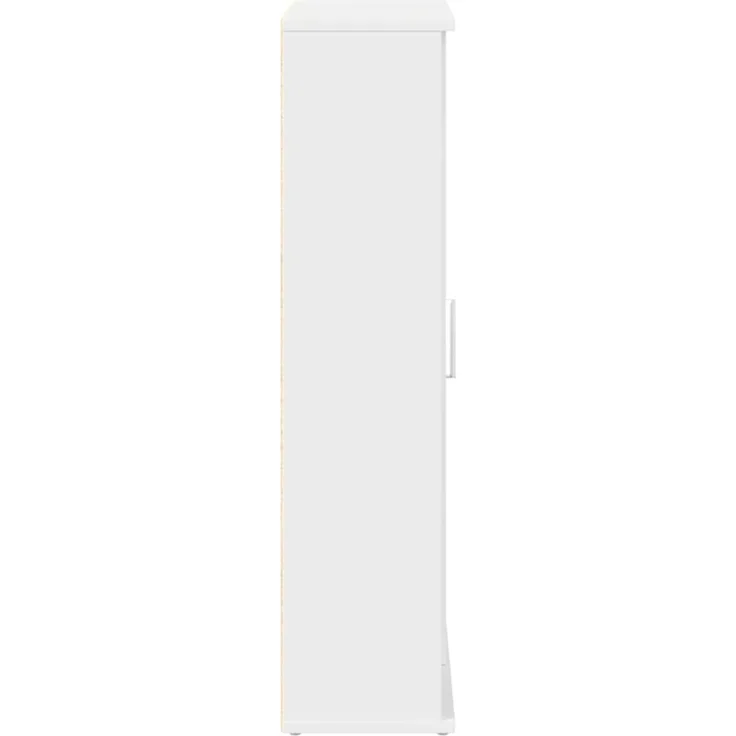 vidaXL Badezimmerschrank mit Rollenhalter Weiß 39x22x90 cm 858524 – Bild 4