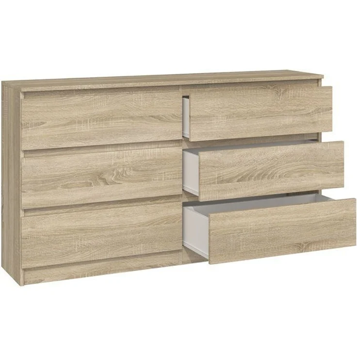 ibonto KOMMODE SONOMA-EICHE 40x138x75cm (H 75 x T 40 x B 138 cm) – Bild 2