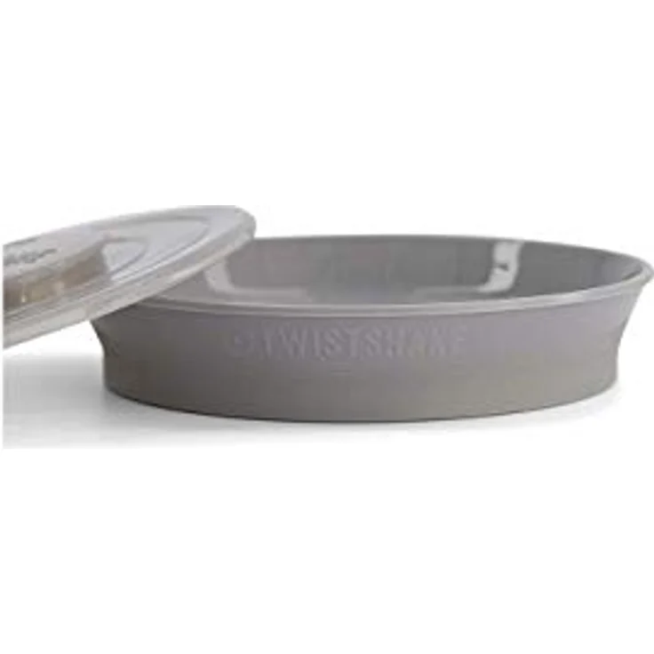 Twistshake-Platte | Babyteller mit luftdichtem Deckel | BPA-freier Baby-Entwöhnungsteller | Essenstrainingsteller | Lernteller für Kinder | 6m+ Baby-Futterteller | Neugeborenen-Essentials | Grau – Bild 3