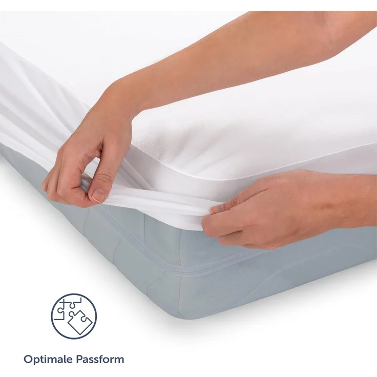 Matratzenschoner Wasserdichter - Atmungsaktive Matratzenauflage Blumtal, mit Spannfixierung - ohne Knistern, TESTSIEGER, Oeko Tex Zertifiziert – Bild 3