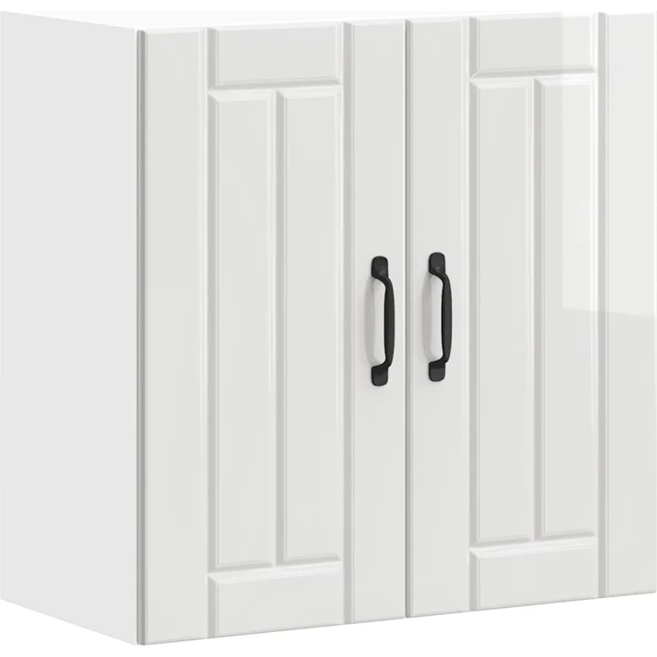 vidaXL Küchen-Hängeschrank Lucca Hochglanz-Weiß Holzwerkstoff 853819 – Bild 1