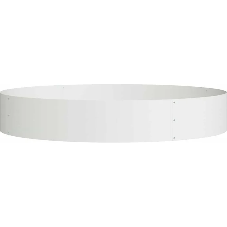 vidaXL Pflanzenring Weiß 120 x 120 x 20 cm Kaltgewalzter Stahl 873636 – Bild 2