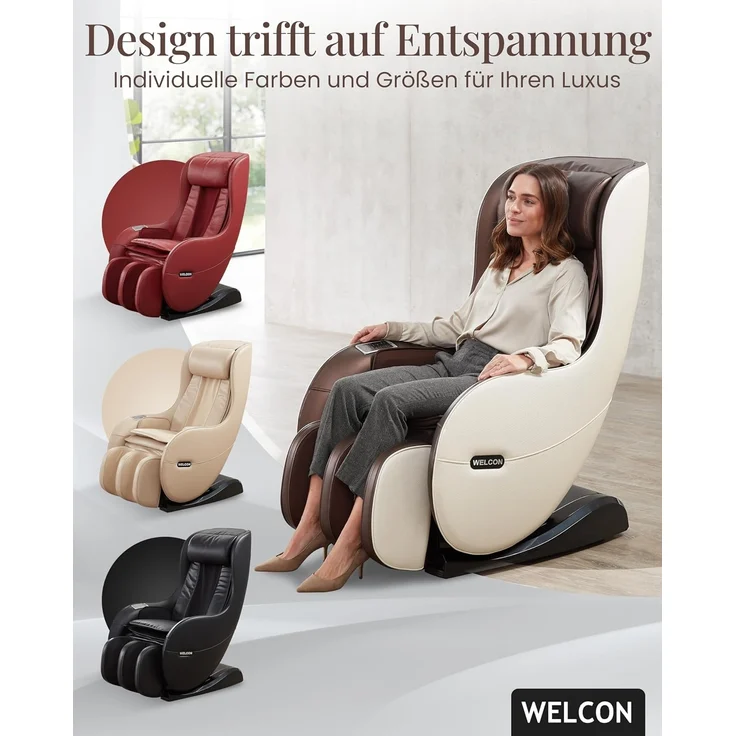 'Easyrelaxx' Massagesessel in Braun-Beige – Bild 5