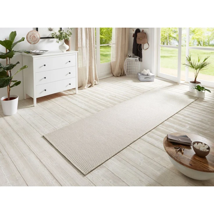 Flachgewebe Läufer Nature Ivory - 80x250x0,5cm – Bild 2