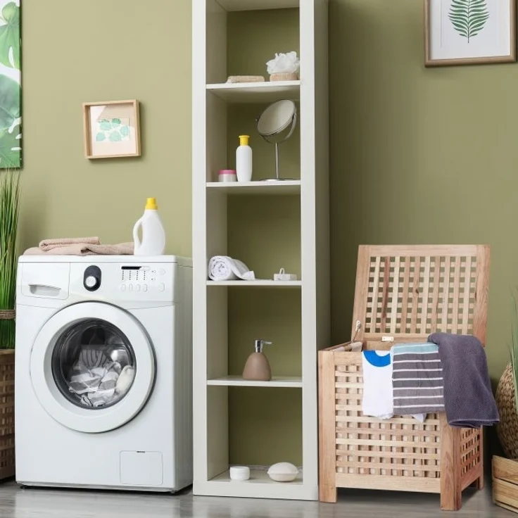 Wäschetruhe Walnuss – Bild 5