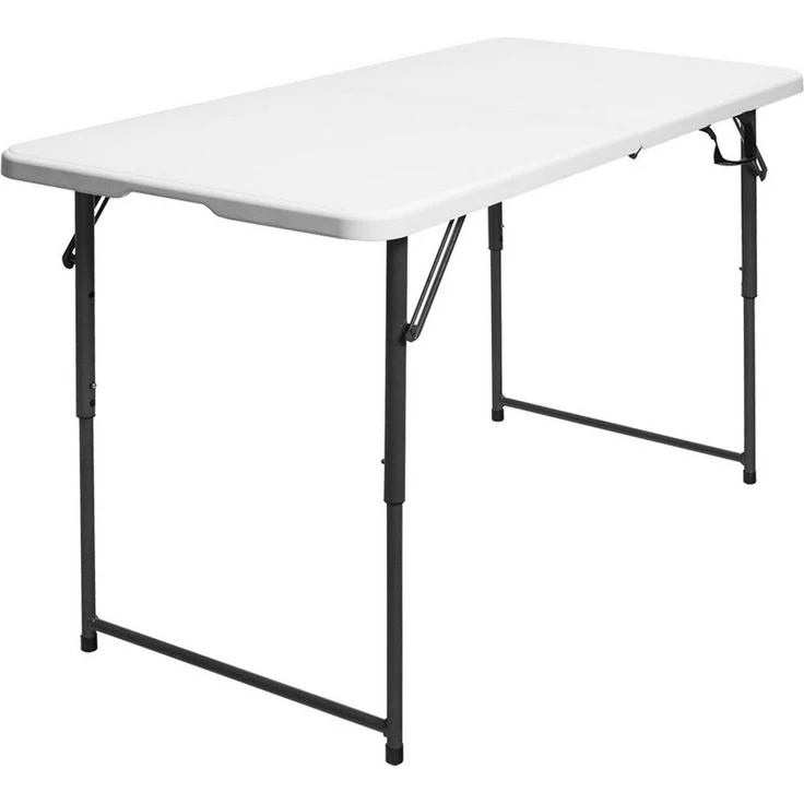 COSTWAY Campingtisch Gartentisch, mit Tragegriff 46-74cm höhenverstellbar – Bild 5