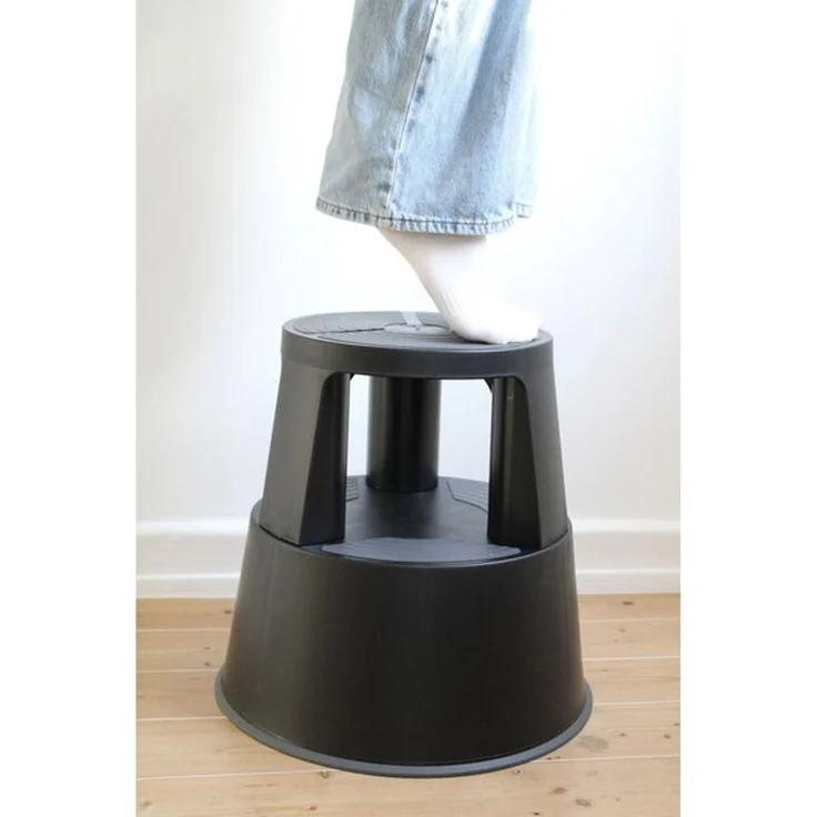 Wedo Rollhocker SuperStep Kunststoff schwarz – Bild 2
