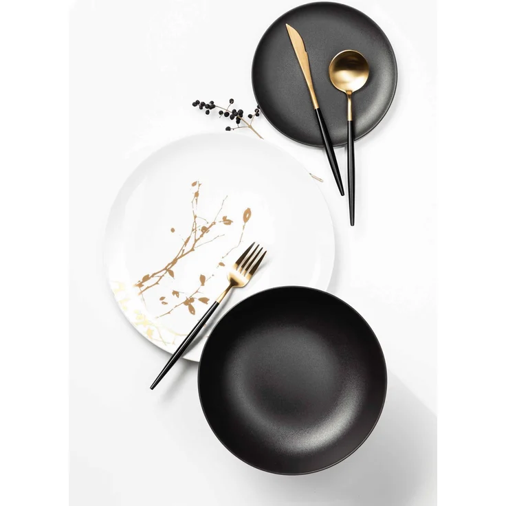 Seltmann Weiden Liberty Velvet Black Brotteller ø 17,7 cm 6er Set – Bild 2