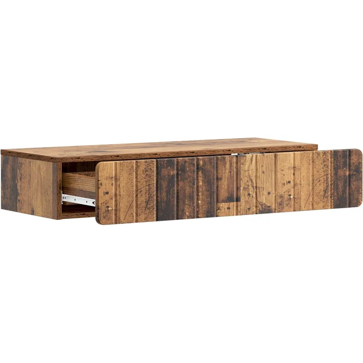 vidaXL Wandmontierter Beistelltisch Altholz 87,5 x 34,5 x 17 cm 898333 – Bild 3