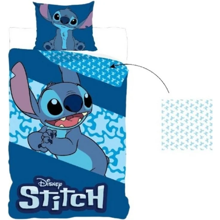 Lilo & Stitch Bettwäsche in Blau Wendebettwäsche für Kinder Bettbezug 140x200 cm – Bild 2