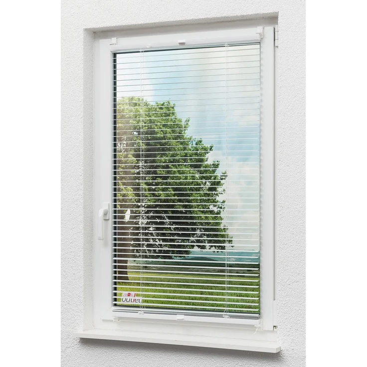 Klemmjalousie aus Alu (B x H) 45cm * 130cm in weiß, frei verschiebbar – Bild 5