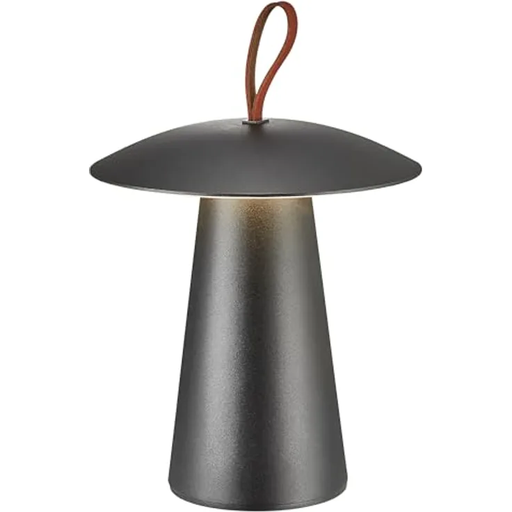 Nordlux Ara To Go 2, mobile Tischlampe schwarz mit IP54, 240lm und Akku
