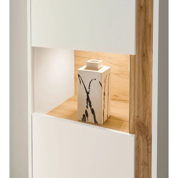 Büromöbel Set Center in weiß und Eiche Wotan 290 cm – Bild 5