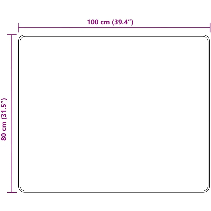 vidaXL Teppichläufer MARSA Mehrfarbig 100 x 80 cm Polyester und PVC 42023242 – Bild 7