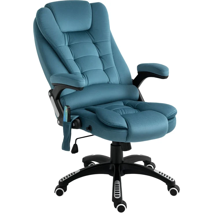 MELAYR, Massagesessel Chefsessel Gamingstuhl Massagebürostuhl Blau, 67 x 74 x 116 cm – Bild 2