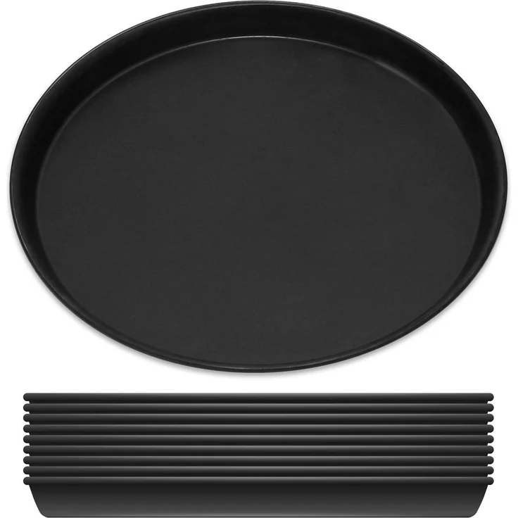 Pizzablech Ø 20 cm, 4-teilig, rund, Blaublech, Made in Germany – Bild 1
