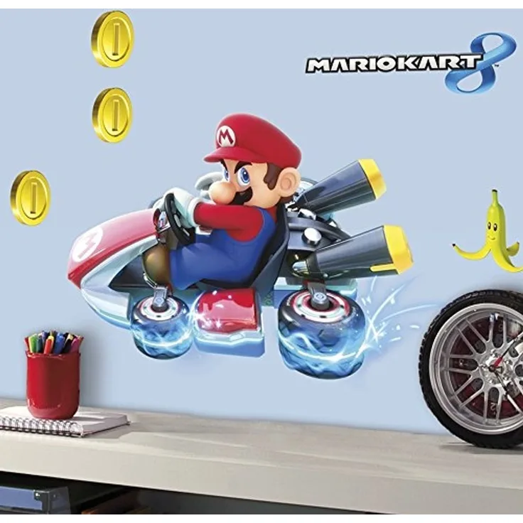 Nintendo Mario Kart Wandaufkleber