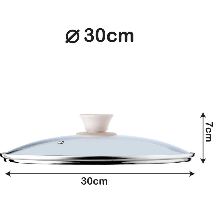 KADAX Cover Hitzebeständiges Glas für einen 30 cm Topf – Bild 3