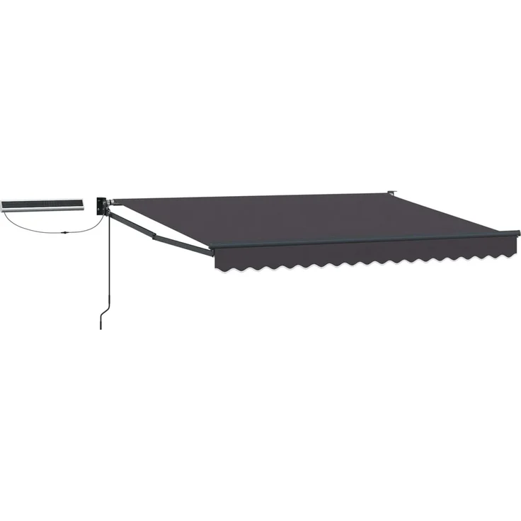vidaXL Elektrische ausziehbare Markise Anthrazit 3,5 x 2 m 3420066 – Bild 1