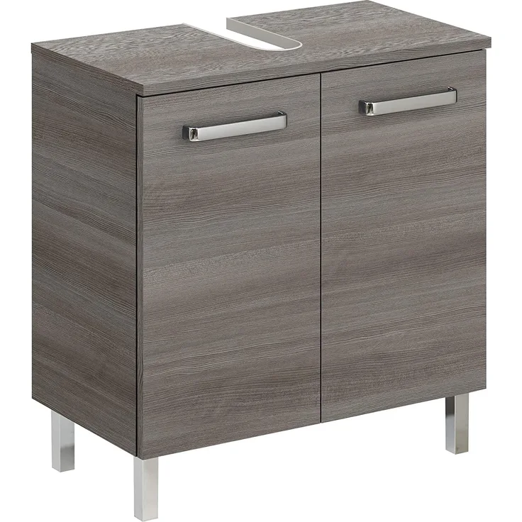Pelipal Quickset 352 Waschbeckenunterschrank, Holzdekor, Graphit Struktur, 33,0 x 60,0 x 62,0 cm