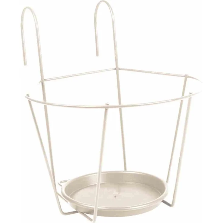 Haken-Topfhalter 25 cm weiß
