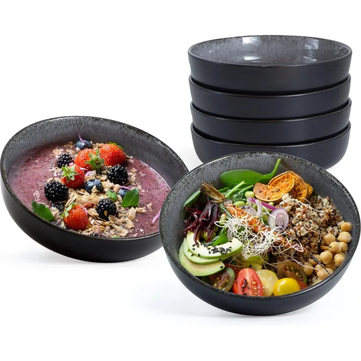 Moritz & Moritz 6er Set Bowl Schüssel Anthrazit Klein