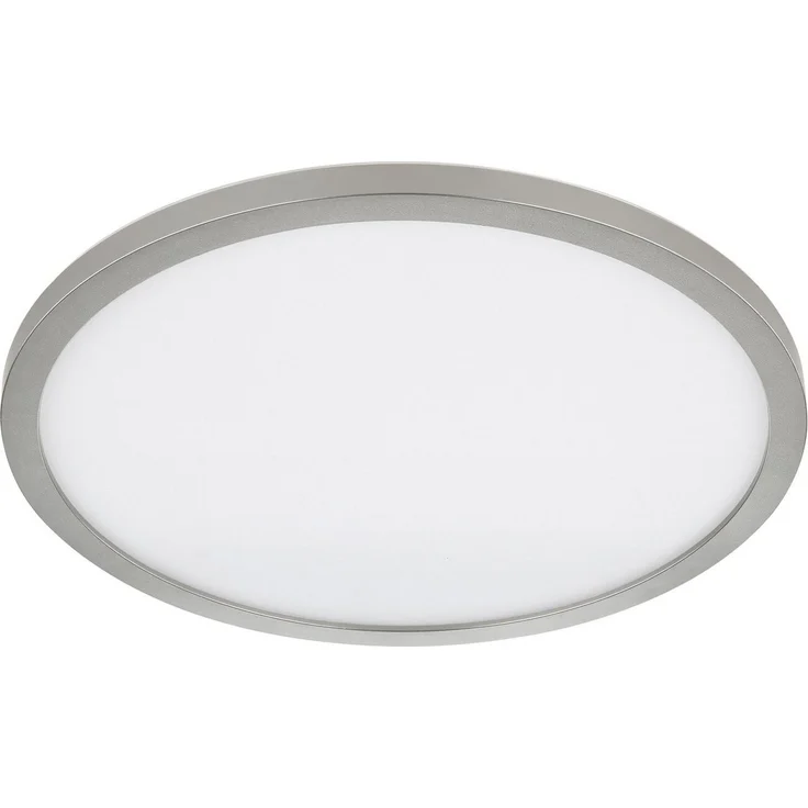 GLOBO LIGHTING LED Deckenleuchte SAPANA, Ø 42 cm, 1-flammig, Nickelfarben, Weiß, Dimmfunktion, Memoryfunktion, LED fest integriert, Extra-Warmweiß, Kunststoff, IP44 Spritzwassergeschützt – Bild 4