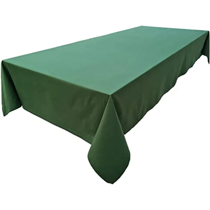 Hochwertige Tischdecke Tischwäsche aus 100% Baumwolle Kollektion Konzept, Farbe & Größe wählbar (Tischdecke - 120x160cm, Olivgrün)