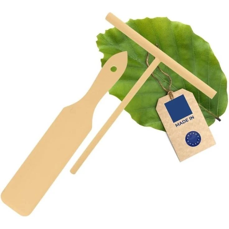 Hofmeister Crepes Verteiler Crepes 2tlg. Wender und Verteiler Buchenholz 30 cm – Bild 5