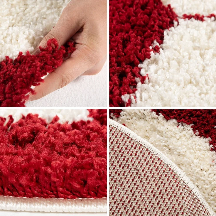 Kinder Teppich Francesco rund - 100 cm Durchmesser - Rot – Bild 3