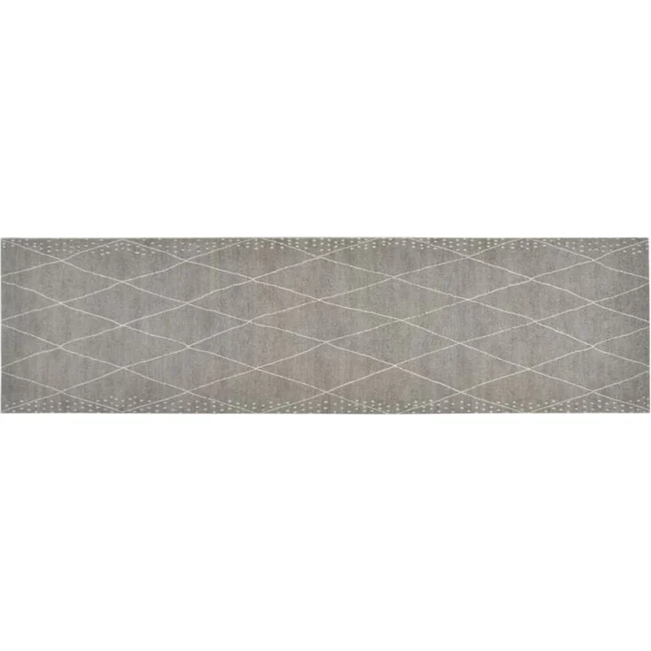 vidaXL Küchenteppich Waschbar Raute 45x150 cm Samt 136564 – Bild 1