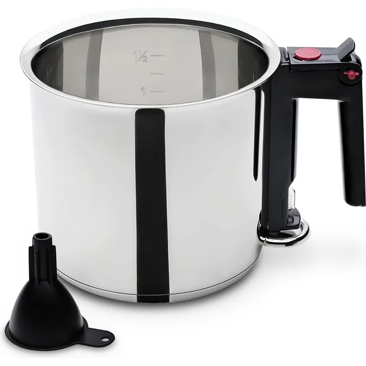 GSW 983167 Simmertopf Wasserbadkocher 1,5 L -inklusivive Einfülltrichter, Edelstahl, silber, 16 cm 2 Einheiten