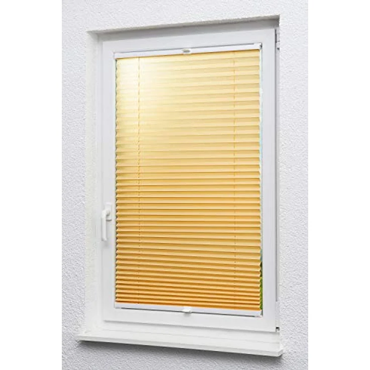 Lysel - Qualitätsplissee Crush Tageslicht apricot - Plissee in der Größe (BxH) 110cm * 130cm – Bild 8