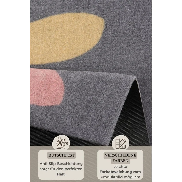 HANSE Home Fußmatte Bunny Family, Türmatte, rechteckig, Höhe: 7 mm, Schmutzfangmatte, In-& Outdoor, Rutschfest, Waschbar, Türmatte, Ostern – Bild 2