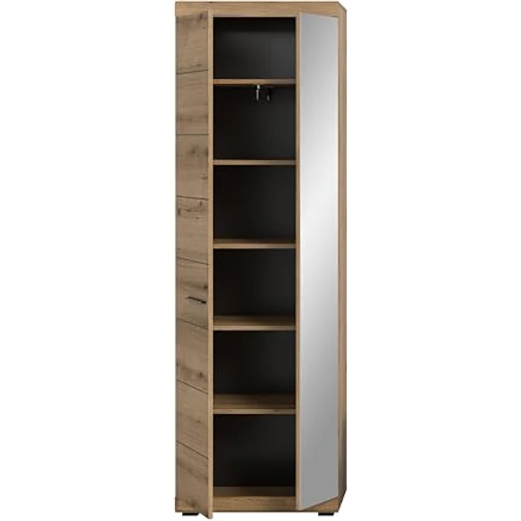 Garderobenschrank (B/H/T: 62x197x37 cm) in Evoke Oak Nachbildung – Bild 4