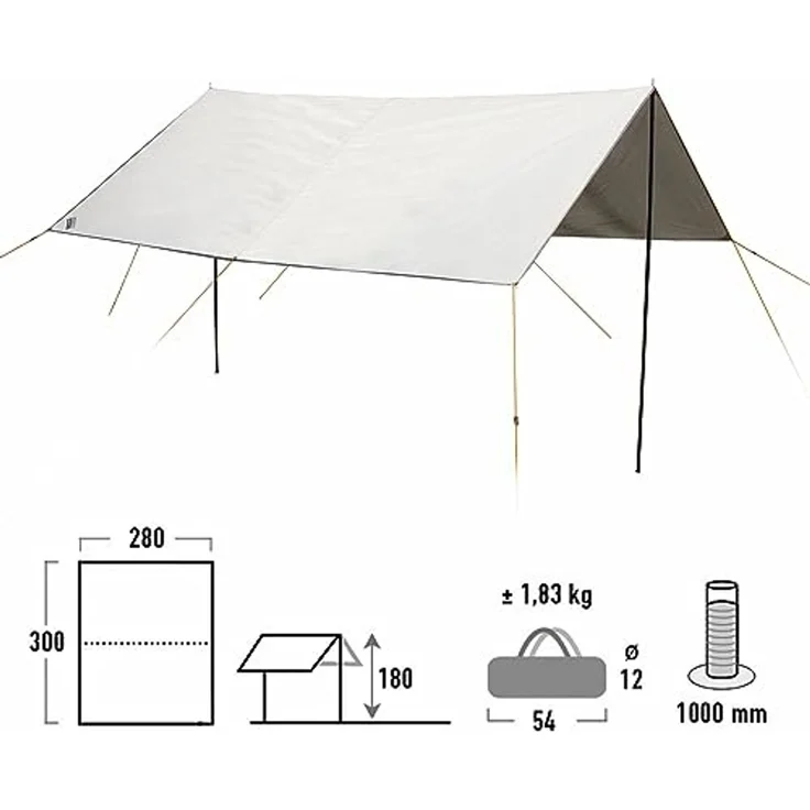 High Peak Sonnensegel Capri 3.0 – Bild 2