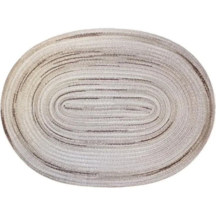 Haus und Deko Platzset Platzset oval ca. 35x50 cm waschbar Tischset Untersetzer Bast meliert, (1-St)