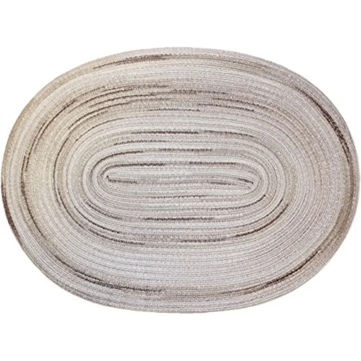 Haus und Deko Platzset Platzset oval ca. 35x50 cm waschbar Tischset Untersetzer Bast meliert, (1-St) – Bild 1