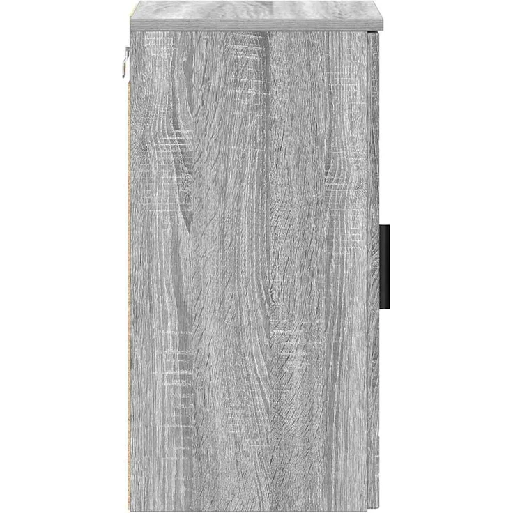 vidaXL Badezimmerschrank Wandmontiert Graues Sonoma 30 x 31,5 x 61 cm 883350 – Bild 6