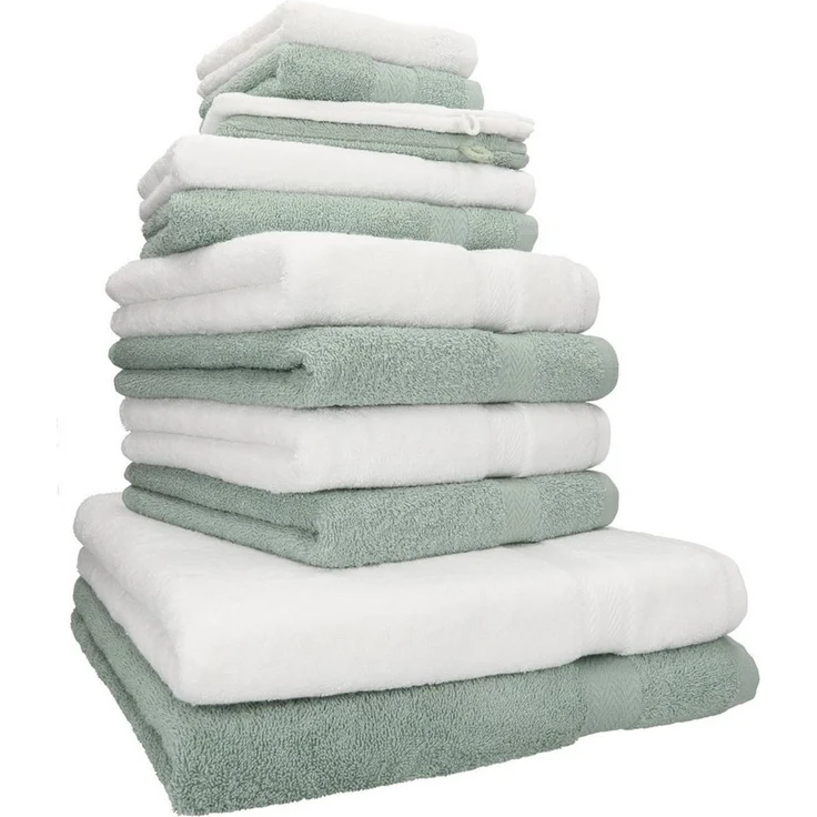 Betz Handtücher Premium Handtuch-Set 12-tlg, 100% Baumwolle (Set, 12-St), Duschtücher,Handtücher, Gästetücher, Seiftücher,Waschhandschuhe – Bild 1