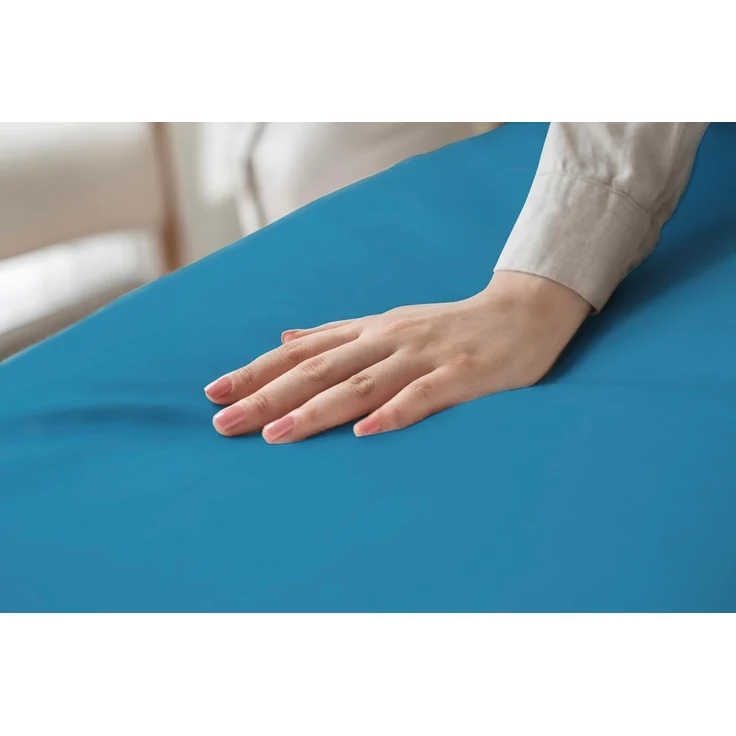 Livessa Spannbettlaken 140x200 cm aus Baumwolle Single-Jersey Stoff 140 g/m², Spannbetttuch/Bettlaken, Oeko-TEX Zertifiziert (M24M05FF9), passt auch für 150x200 cm Matratzen – Bild 4