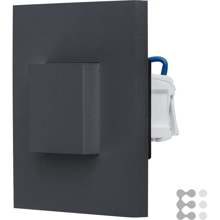 EVN LED-Wandeinbauleuchte 3000K IP44 anth LQ41802AD