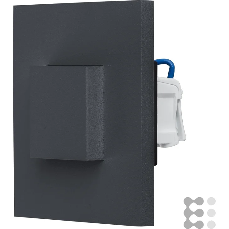 EVN LED-Wandeinbauleuchte 3000K IP44 anth LQ41802AD