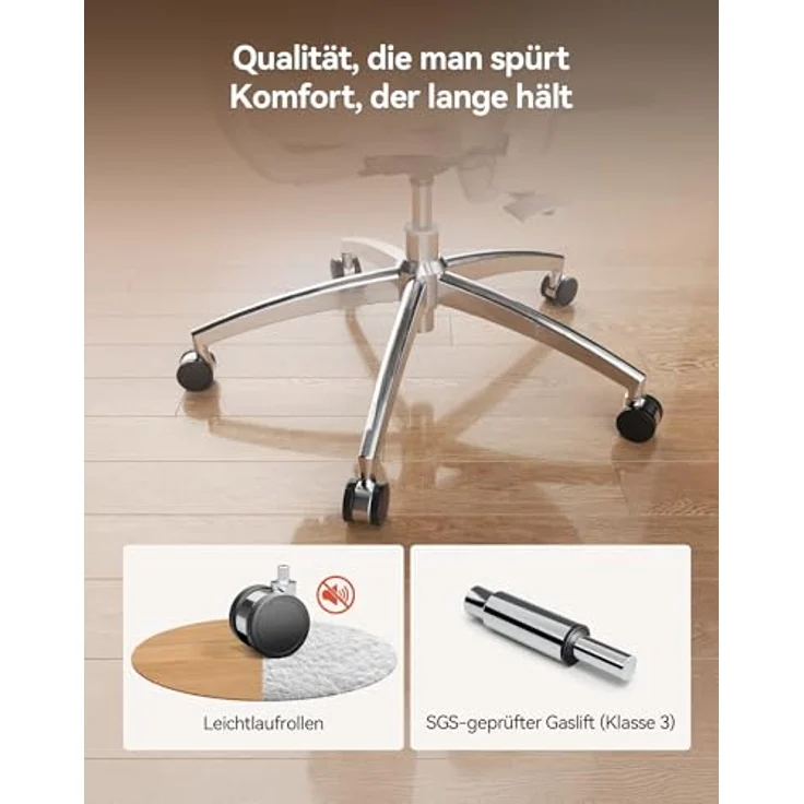 SIHOO M57 Ergonomischer Bürostuhl mit 3-Wege-Armlehnen, Lendenwirbelstütze und Verstellbarer Kopfstütze Hohe Rückenlehne Neigungsfunktion – Bild 14