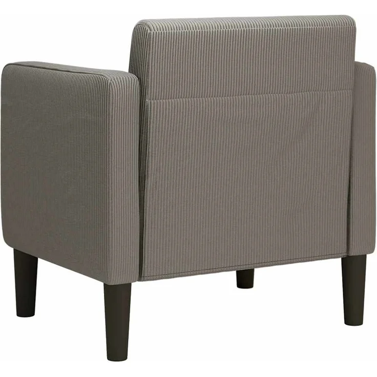 vidaXL Sessel mit Armlehnen Hellgrau 54 cm Cordstoff 4100515 – Bild 4