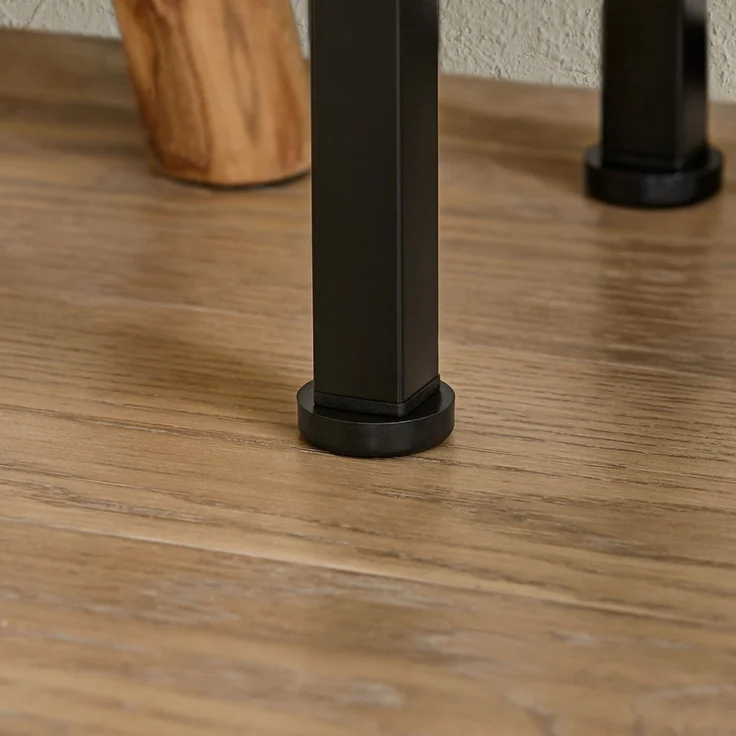 SoBuy FSB19-E Konsolentisch Flur, Metall, Pulverbeschichtung, Helle Eiche, 120 x 65 x 20 cm – Bild 4