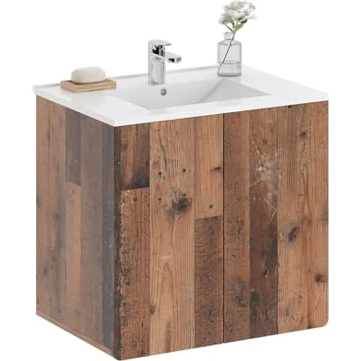 Vichy Badmöbel-Set Izan, 2-teilig, Oldstyle, mit Waschbeckenunterschrank und Spiegelschrank, funktional und elegant – Bild 6