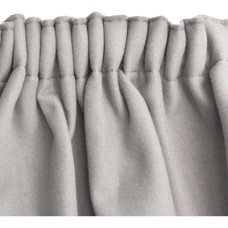 Beautissu Vorhang Amelie TK Thermovorhang mit Kräuselband, 140x245cm, Grau, 2er Set, Isolierend, Verdunkelung, Variante: Thermogardine – Bild 3